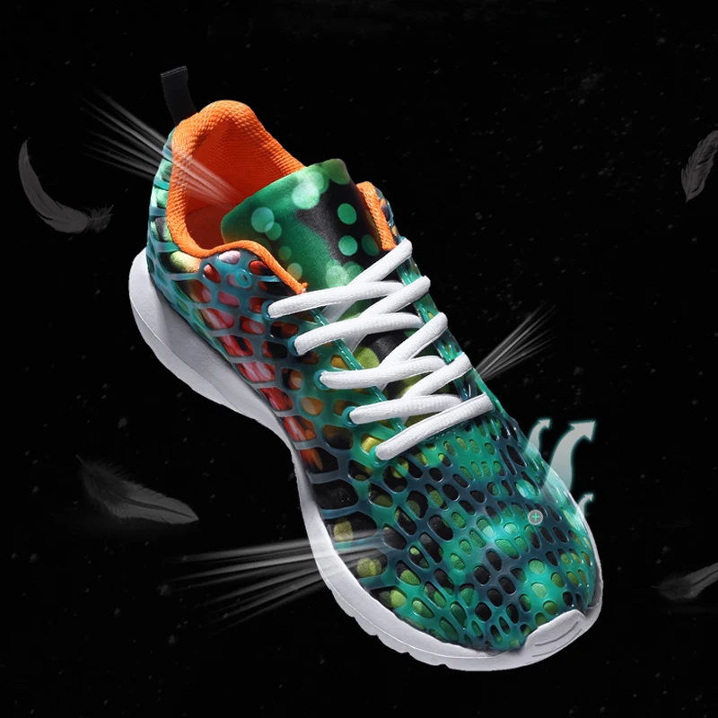 Кроссовки мужские/женские цветные из ПУ кожи дышащие удобные для улицы бега