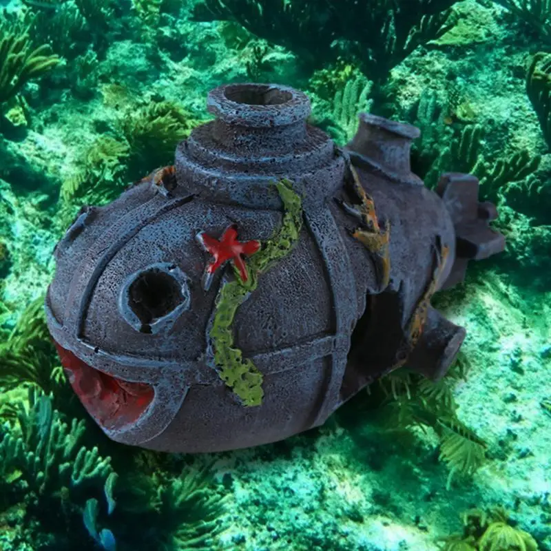 Пиратский корабль аквариум ландшафтный ландшафтное украшение избегающий