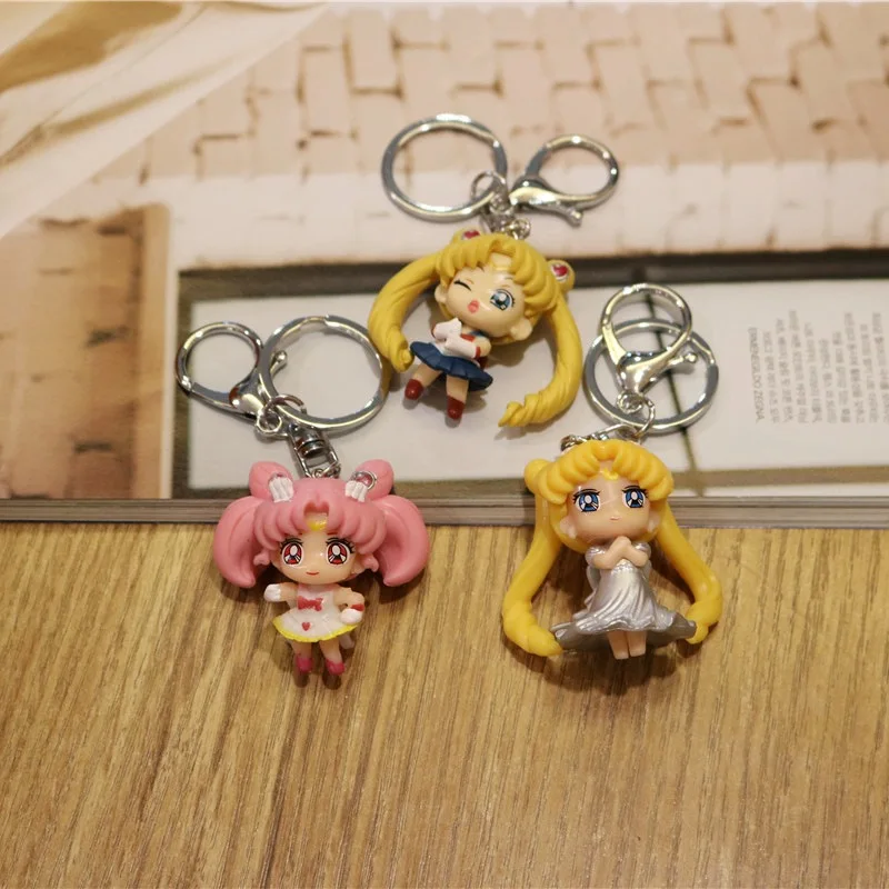 Новый Сейлор Мун фигурки Морячка Цукино Усаги Аниме Ключ Пряжка фигурка дракона
