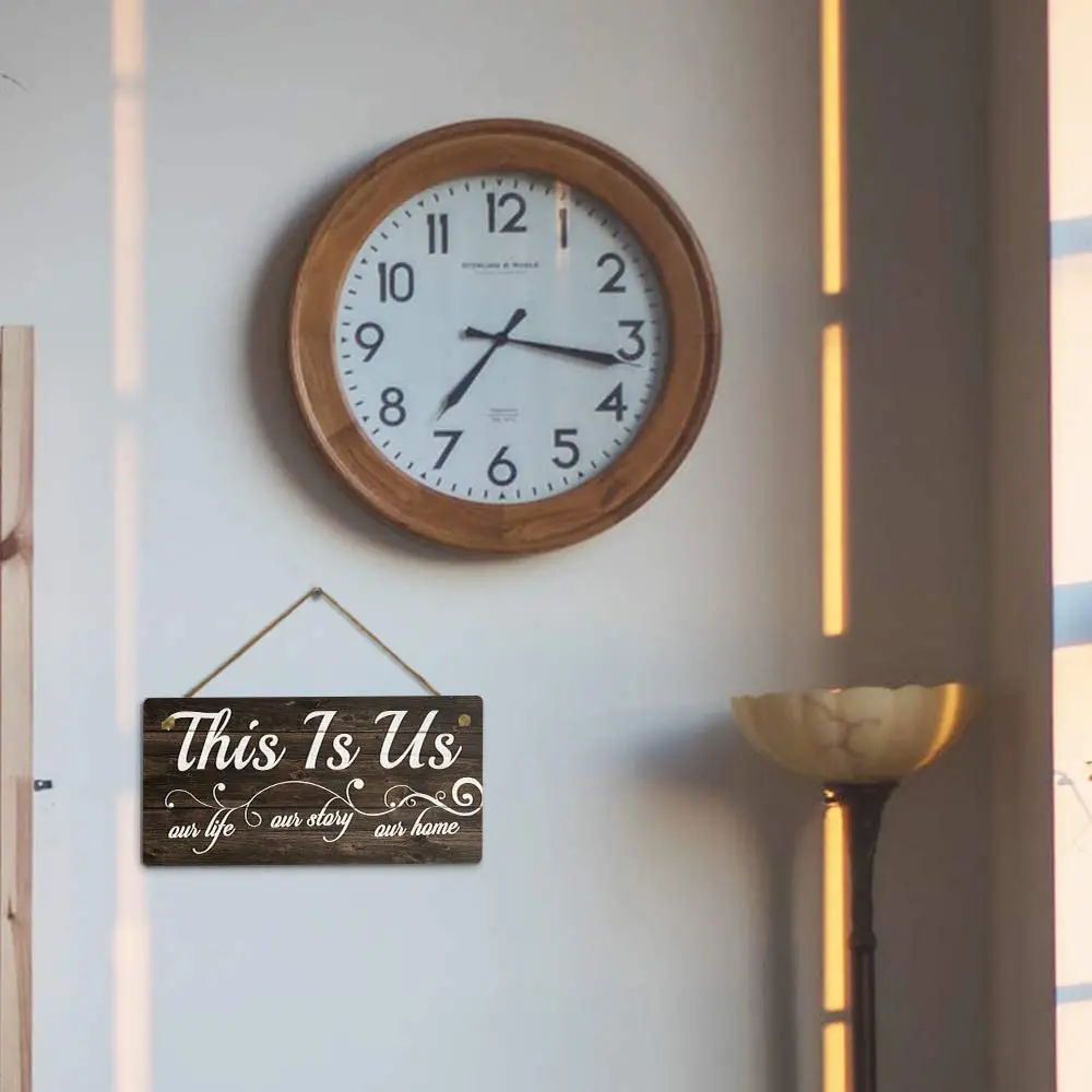 

Putuo Decor This is Us Sign Our Life Our Story Our Home 12 x 6 Inches