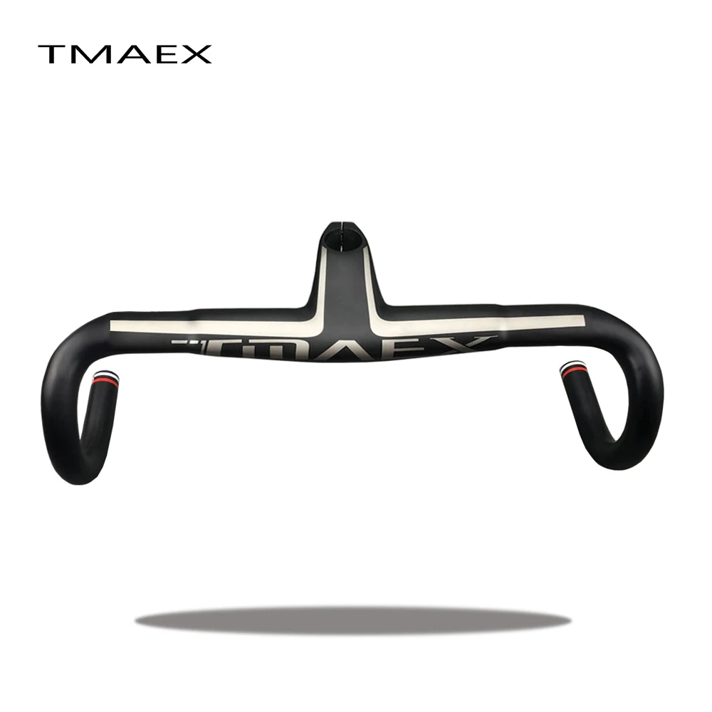 Скидка Новый суперсветильник углеродный руль для велосипеда, Встроенный руль с новыми запчастями из углеродного волокна, матовый углеродный стер...