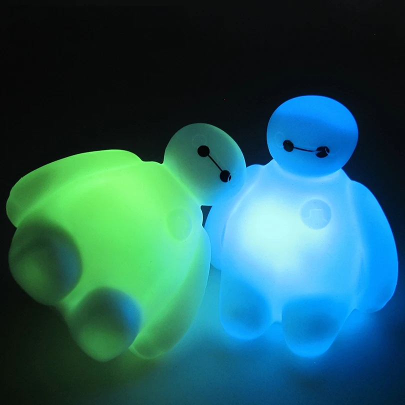 Светодиодный ночсветильник с большим героем 6 мультфильмов BayMax 7 цветов сменные