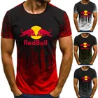 Лидер продаж, Мужская футболка с логотипом спортивной гоночной машины, футболка с коротким рукавом и круглым вырезом с логотипом для отдыха для мужчин и женщин