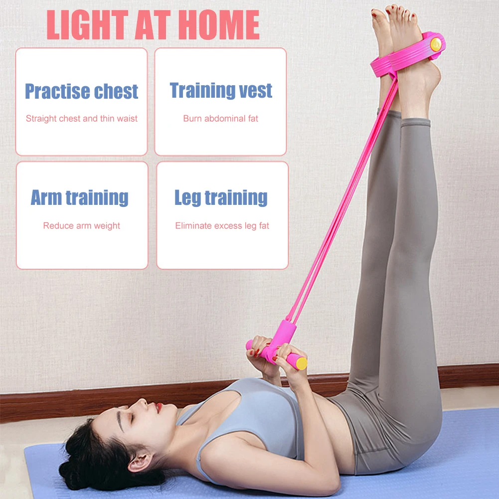 TPE натяжение тренировочное сидячее педаль ралли Пилатес Йога тянущаяся веревка