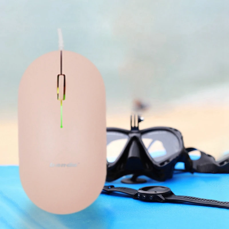 

Banda B700 Computer Mouse, Non-Slip and Sweat-Proof Portable USB Ergonomic Wired Mouse for Pc and Laptop