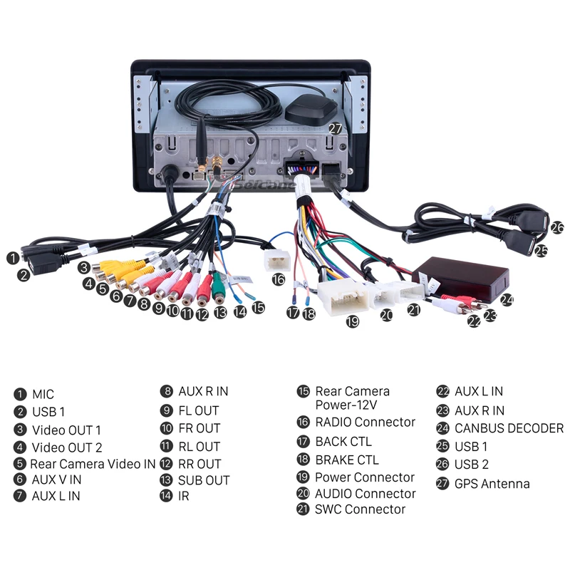 Seicane стерео Android9.0 Navi 9 &quotHD GPS автомобильное радио для Toyota Sienna XL30 2009-2014 головное