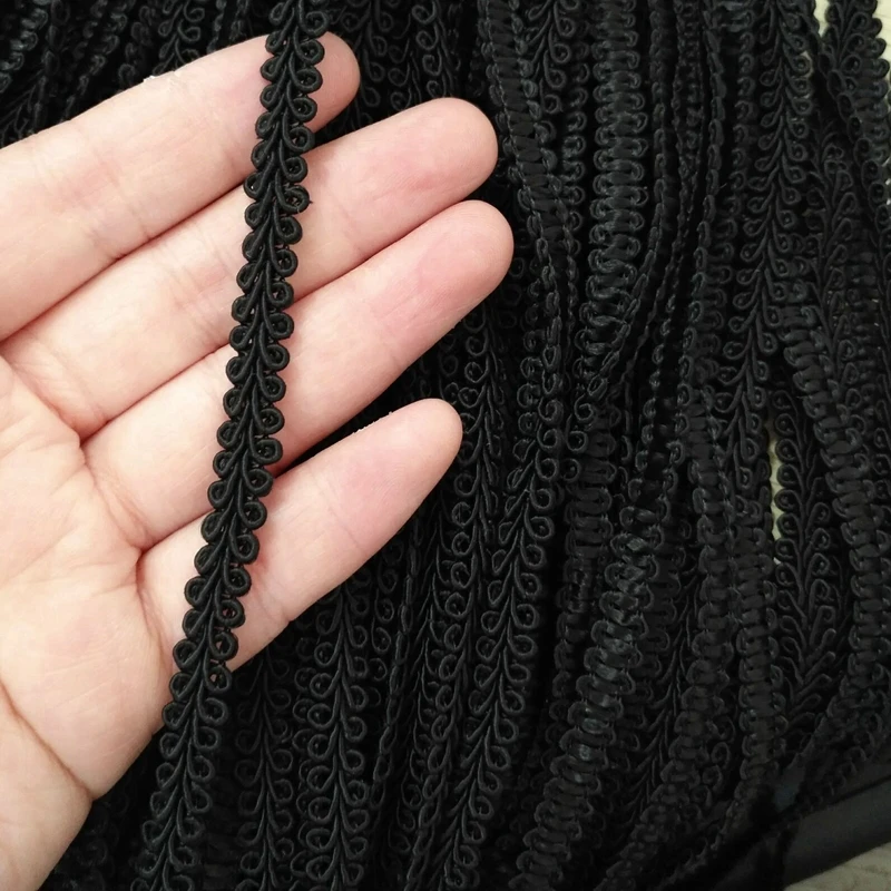 8mm Gold Lace Trims Knitted Ribbon Tapes Fabric Sewing Piping for Cosplay Clothes Handmade Accessories DIY Crafts Trimming | Дом и сад