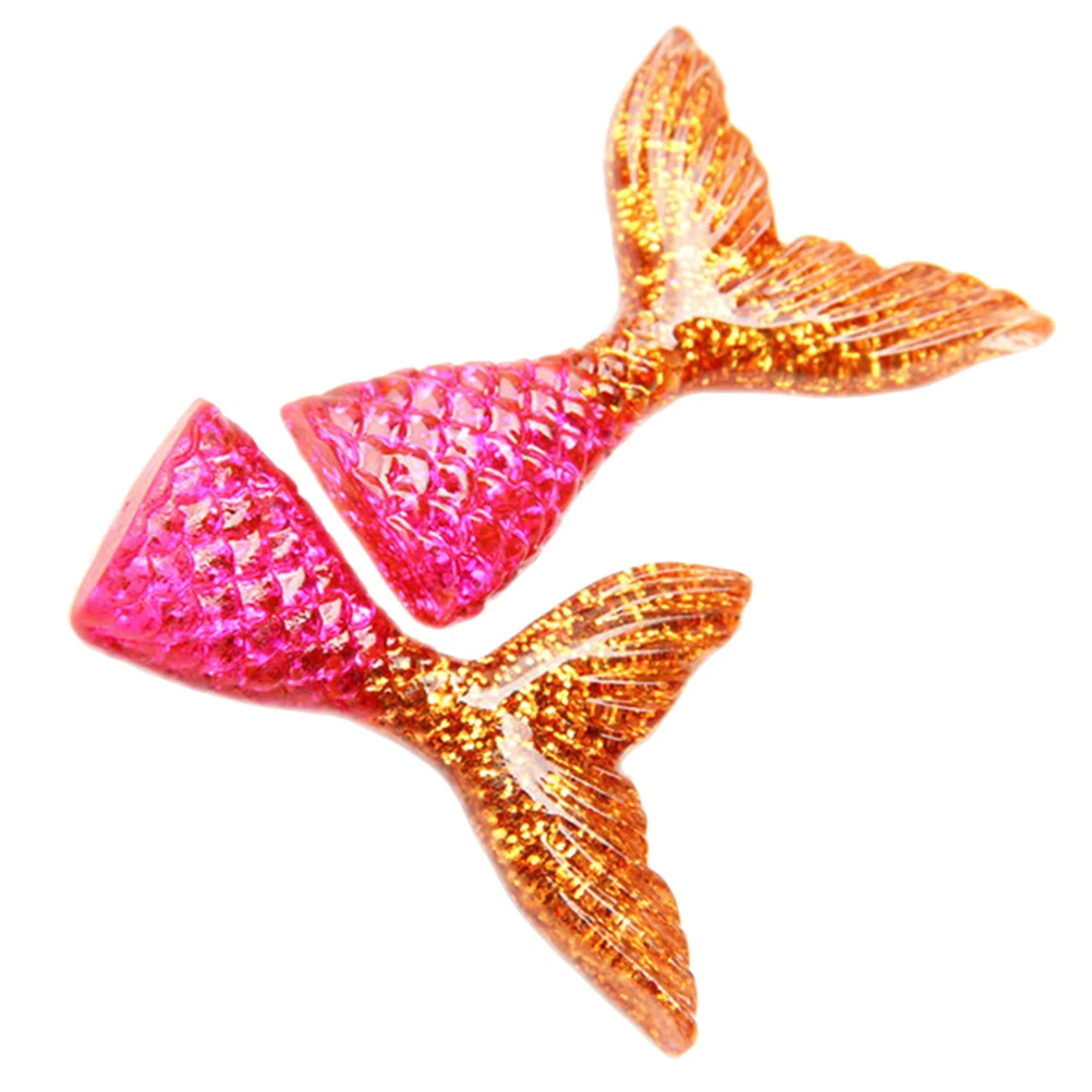 1 шт. Разноцветные Подвески в виде хвоста русалки ручной работы подвесные