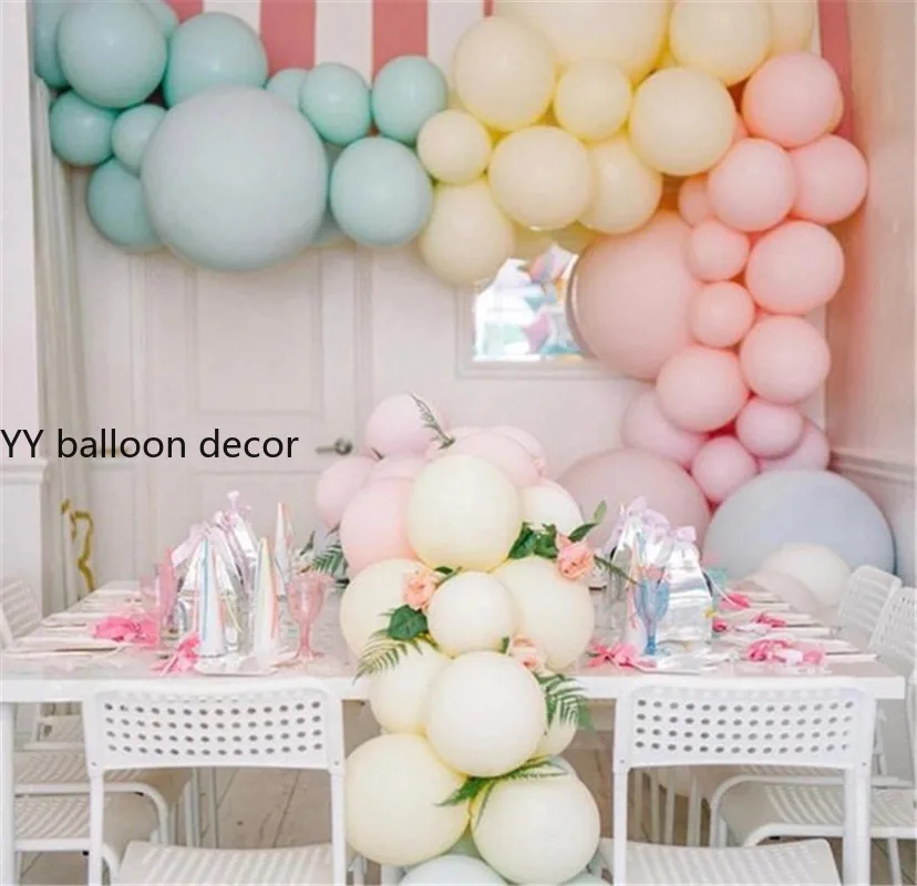 182 шт арочный Комплект Макарон Шар АРКА гирлянда розовый синий фиолетовый желтый