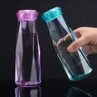 620 мл Спортивная пластиковая бутылка для воды цветная кристальная Алмазная пара чашек подарок милая кристальная бутылка для воды фляга