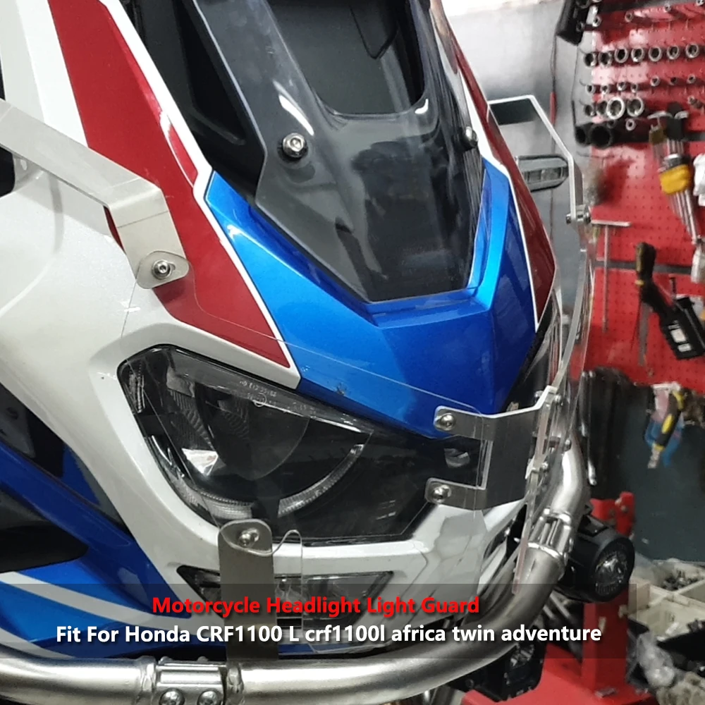 

Налобный фонарь для мотоцикла, налобный фонарь, защитная крышка, защитный гриль, подходит для Honda CRF1100L Crf1100 l Africa Twin ADV 2020 21
