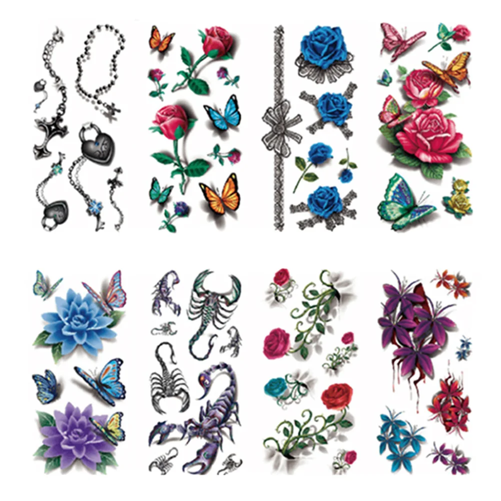 Временные татуировки временной формы EY669 набор 3D имитация для взрослых и детей