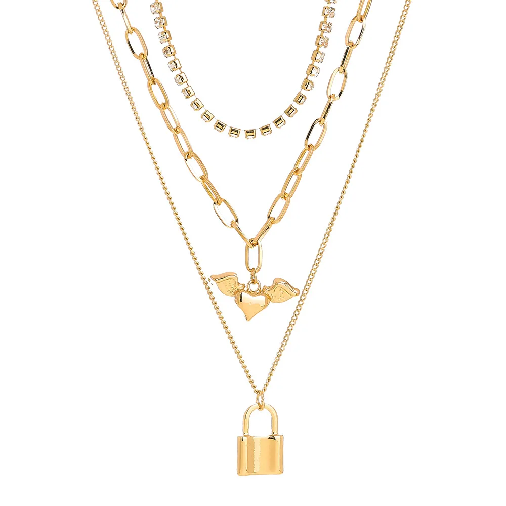 Аксессуары цепочка с когтями простой складной чокер крылья ангела кулон в форме