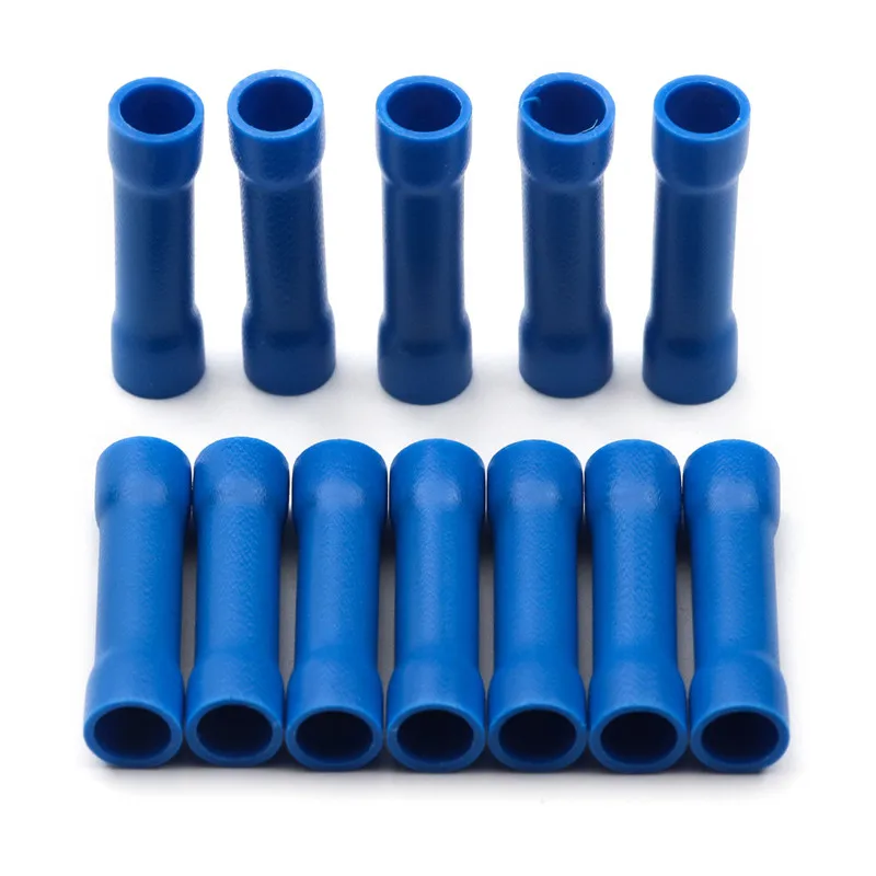 10/50/100pcs Assorted Insulated Crimp Terminals Electrical Wire Cable Butt Connectors Crimping Terminal BV1.25 BV2.5 BV5.5 | Обустройство