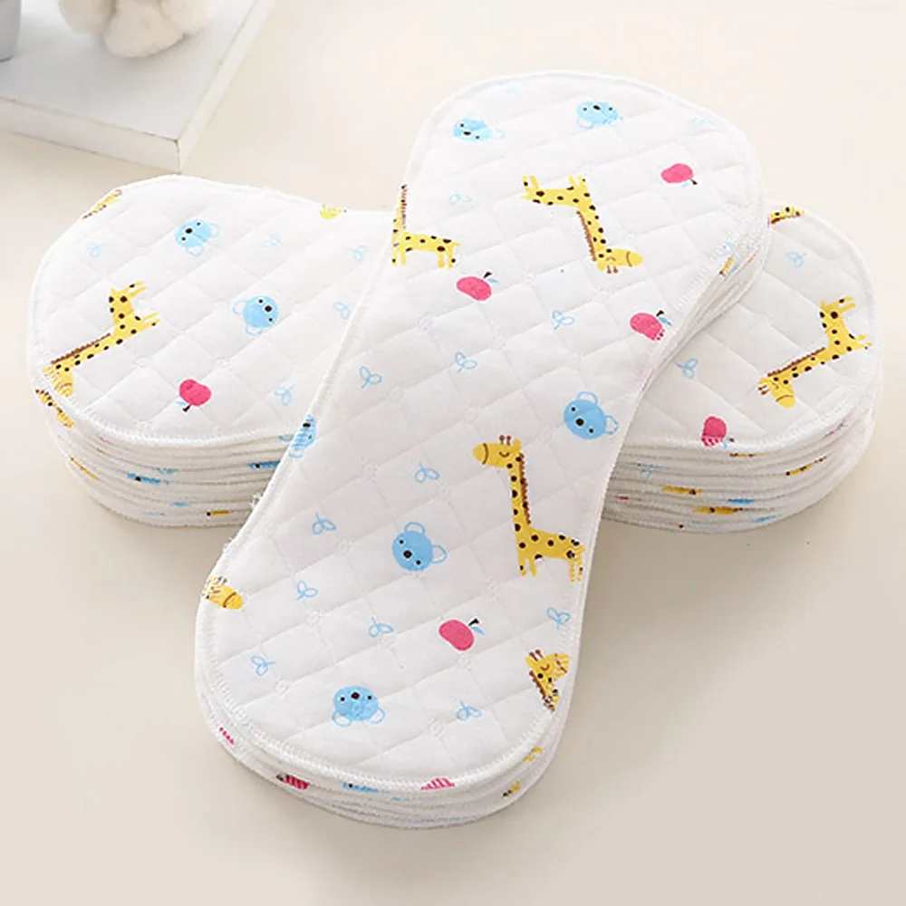 

Baby Cloth Diaper Inserts Liners 6-Layer For Toddlers Ecological Cotton Soft And Breathable Reusable S Size 35*14*11cm 1Pc