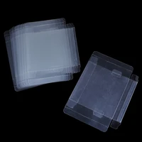 10pcslot for gb gba gbc box clear plastic box protectors sleeve video game boxed