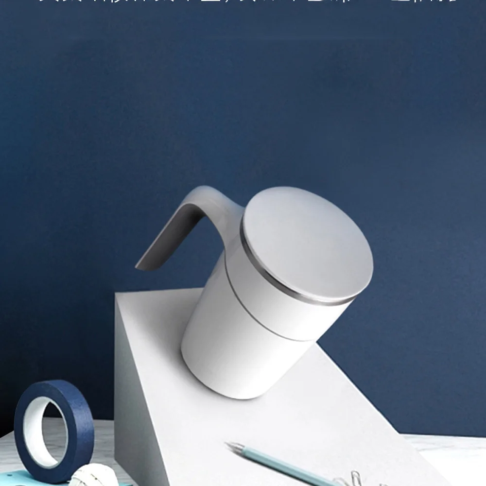 

Xiaomi Youpin 470ml Not Pouring Cup 304 Stainless Steel Non-slip Sucker ABS Double Insulation Creative Magic Mug Mi Smart Home