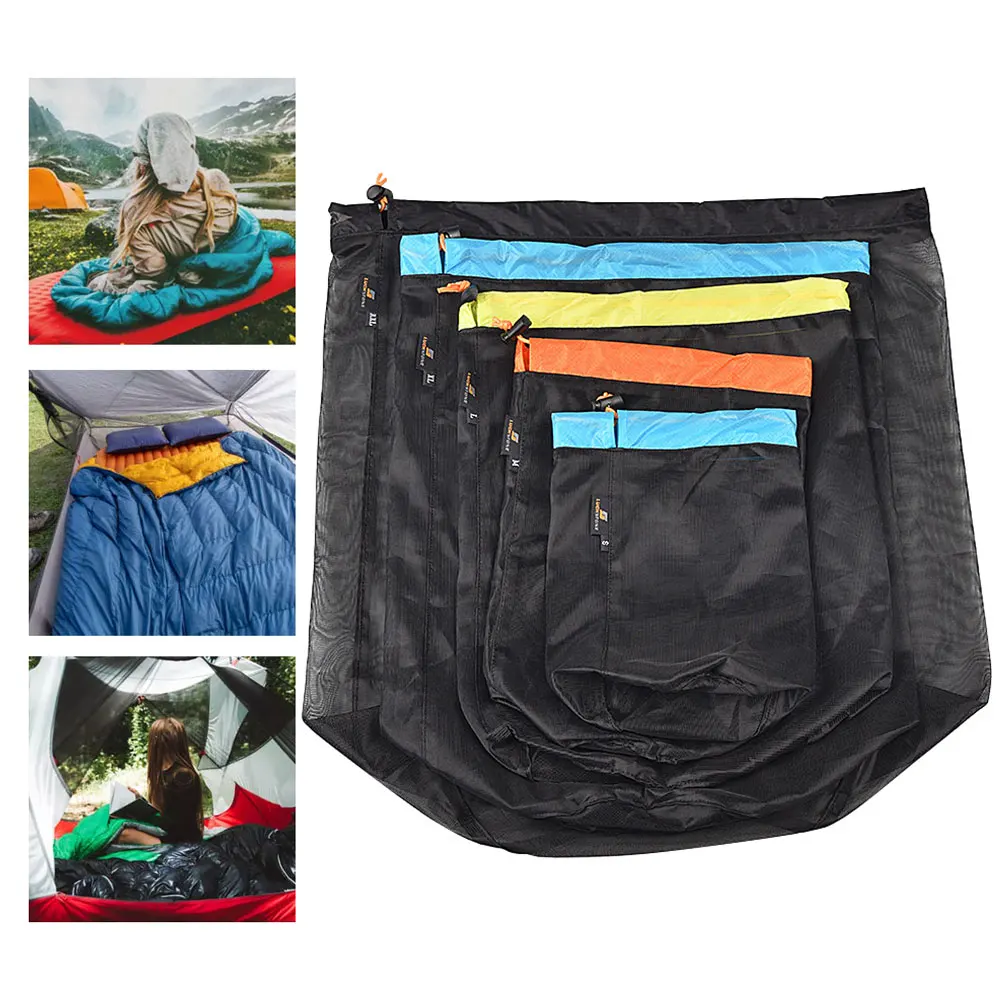 

Compression Stuff Sack Bag Mesh Drawstring Storage Lightweight Bag For Outdoor Camping Hiking Camping Accesorios Sleeping Bag