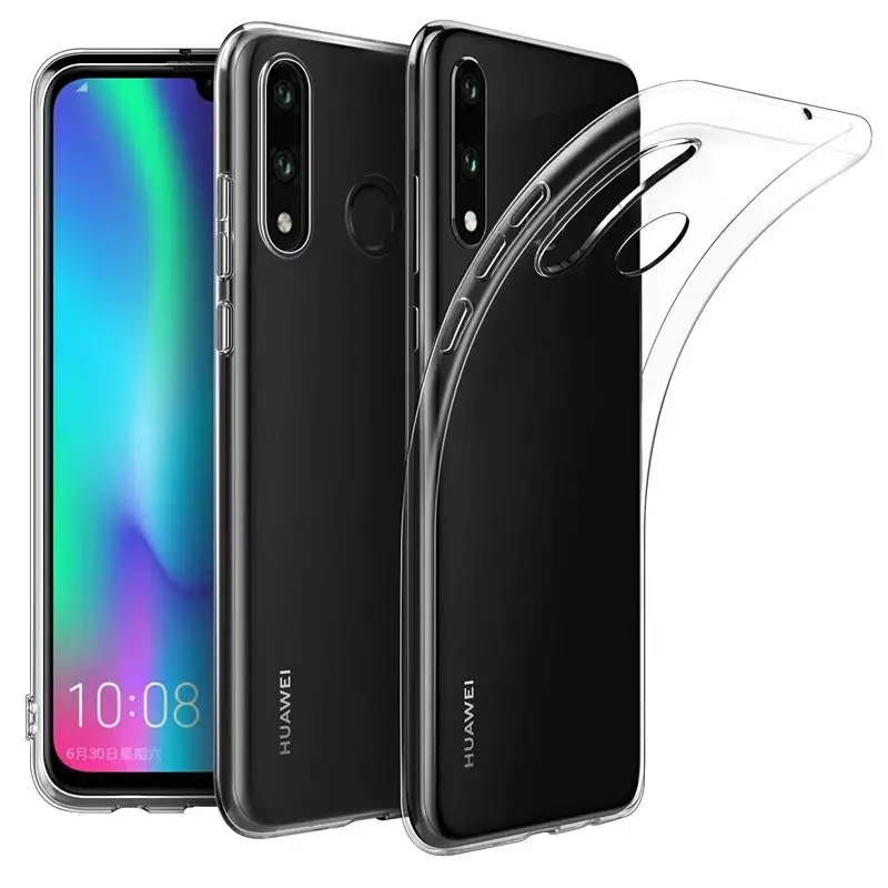 Прозрачный Силиконовый чехол-накладка на заднюю панель для huawei P30 Lite, TPU Funda Carcasa Coque, ультра тонкий мягкий чехол для мобильного телефона P30Lite 6,15" - Цвет: Прозрачный