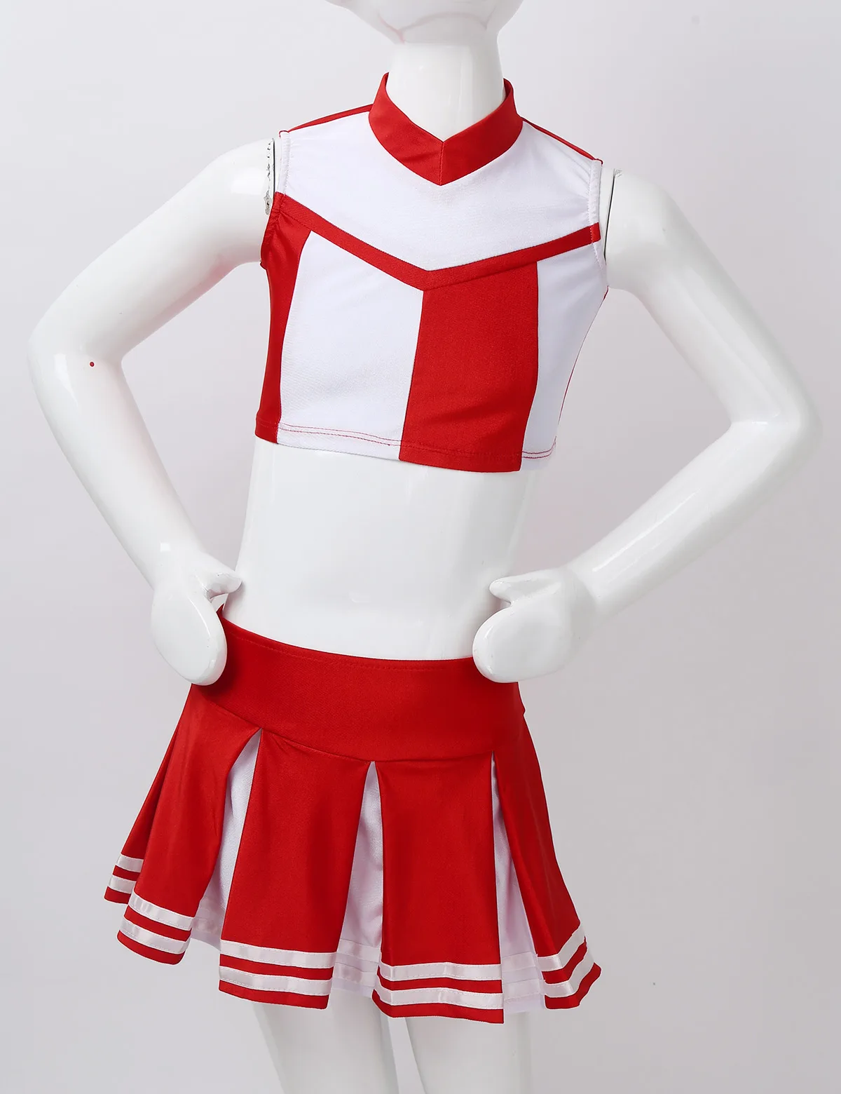 Детская одежда для девочек униформа черлидера костюм джазового танца школьников