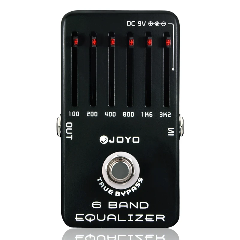 

JOYO JF-11 6 Band Equalizer Electric Guitar SIX Bands EQ Effects Pedal Adjust Low Middle High Frequency True Bypass