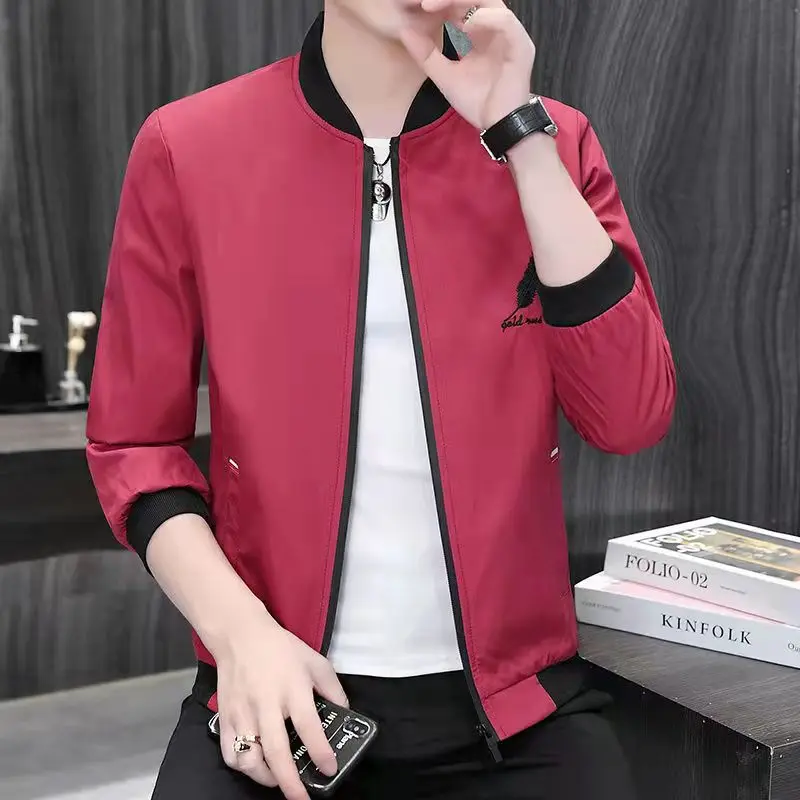 Новинка мужская Тонкая удобная повседневная куртка весна и осень Повседневная