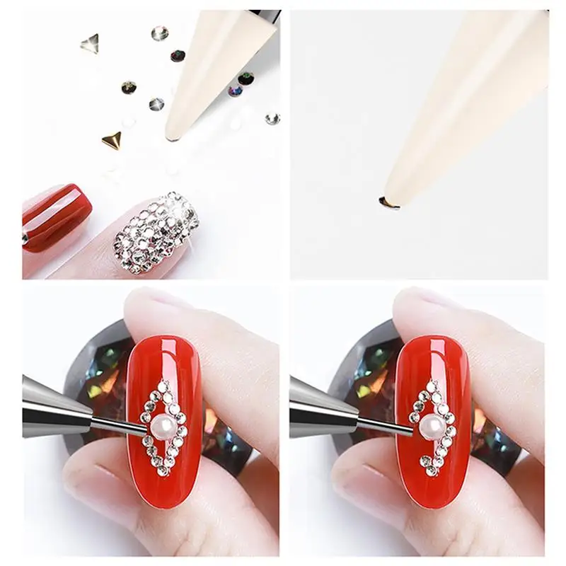 2 шт. стразы инструмент для раскрашивания сделай сам двухсторонние выбора ногтей