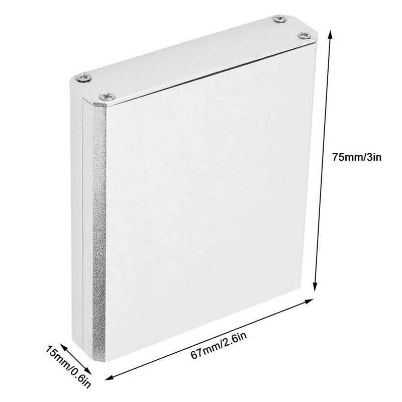 Корпус из серебристого алюминиевого сплава PCB корпус инструмента электронный