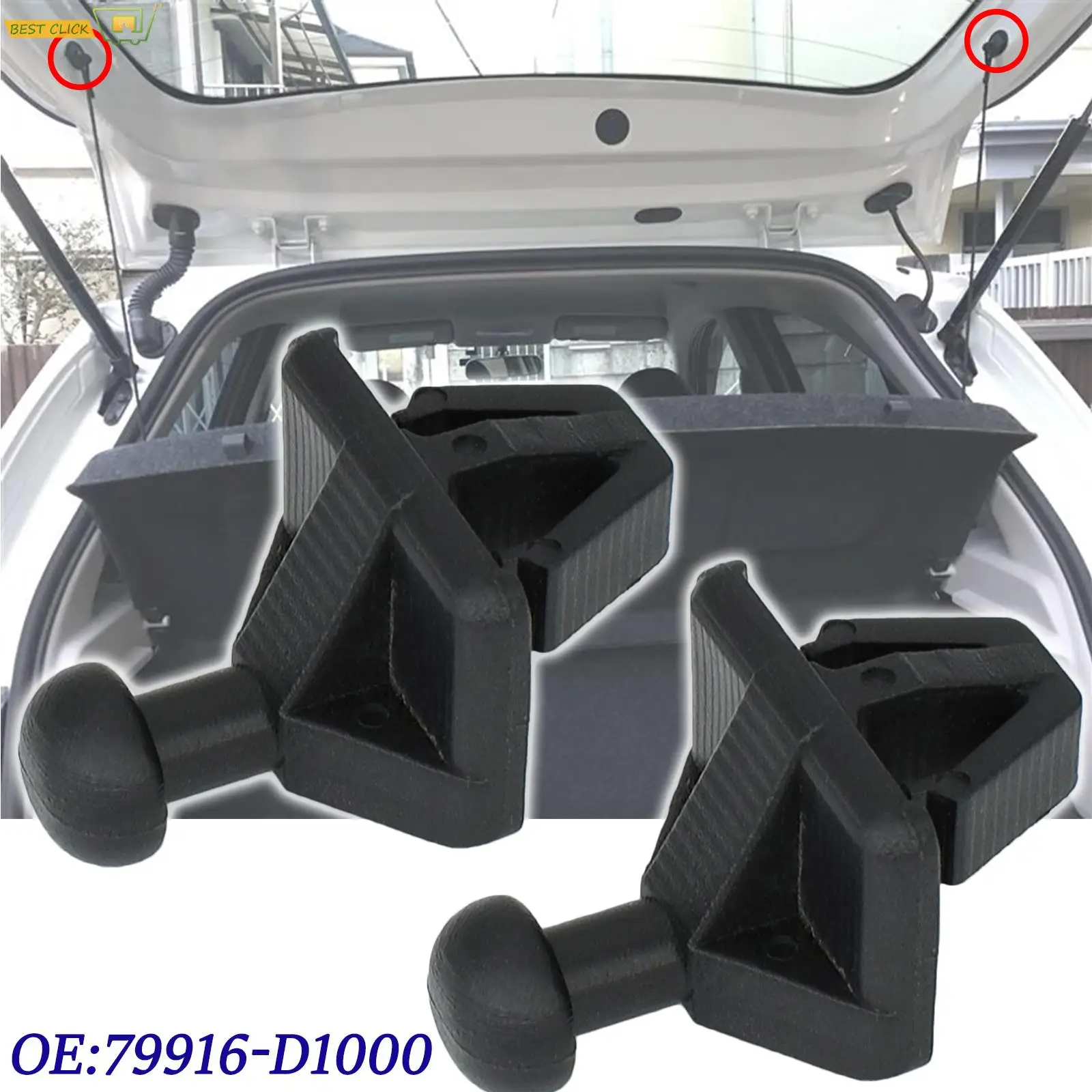 Car Parcel Shelf Hook For Nissan Kicks Versa Note Silvia Micra 180SX 200SX 240SX Cargo Cover Hook Clip 79916-D1000 2014 - 2020