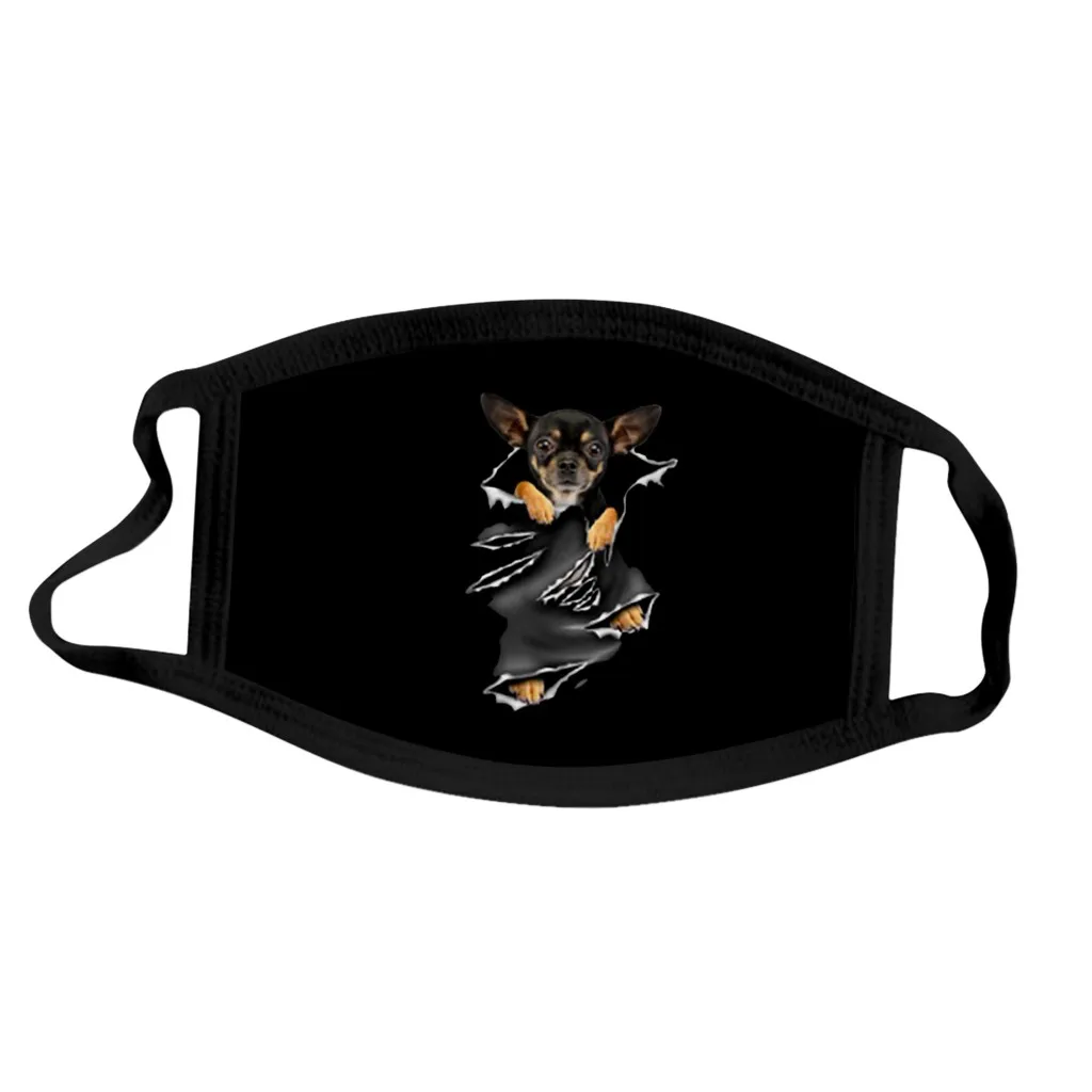 Уход за кожей лица маска для собак хлопковая с принтом Солнцезащитная удобная и