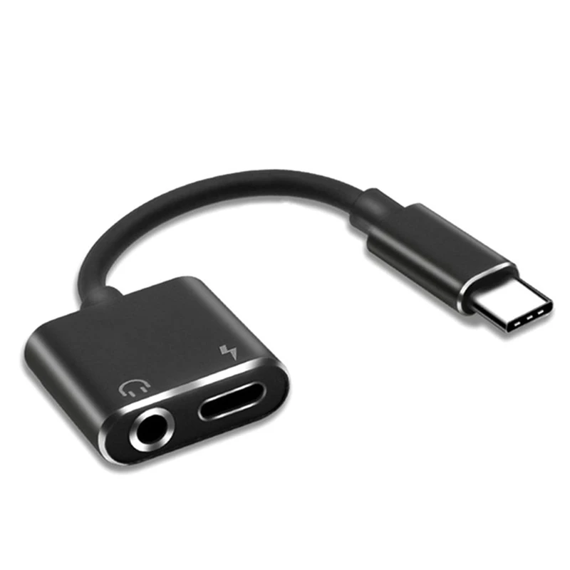 2 in1 Type-C to 3.5mm Headphone Jack Adaptor/Connector Charger Earphone Aux o &amp Charge Adaptor | Электроника