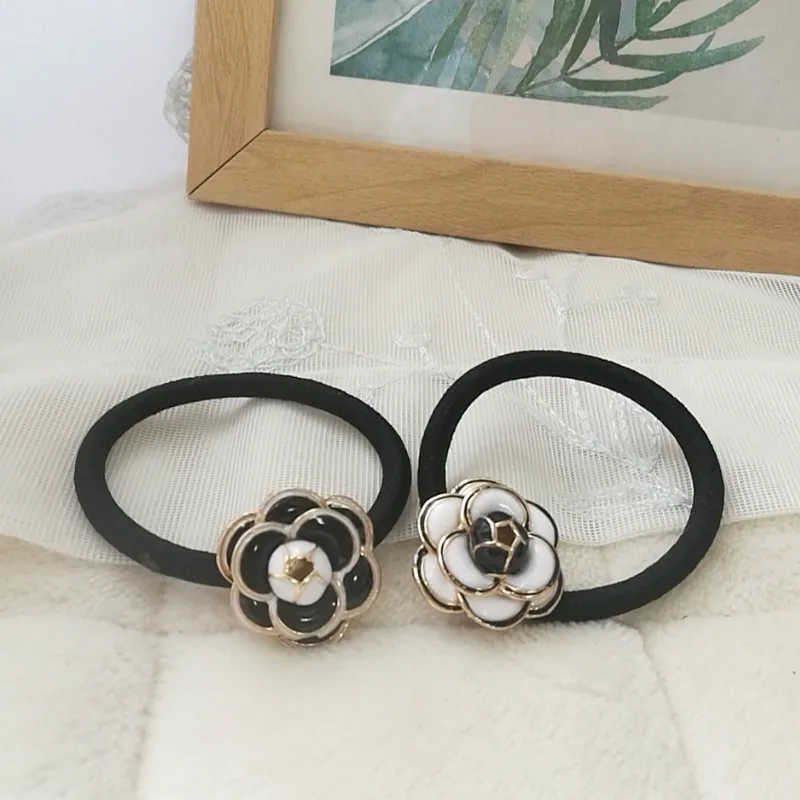 2 шт. эластичные резинки для волос с цветами женские повязка на голову в Корейском