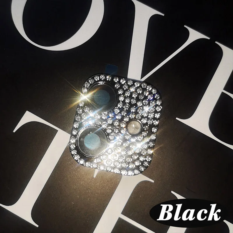 Black for iphone xr Алмазная крышка для объектива камеры, для изменения секунд, для Iphone 11 Pro, Модифицированная наклейка для камеры, на камеру, для Iphone Xr X Xs Max 10 - Цвет: Black for iphone xr