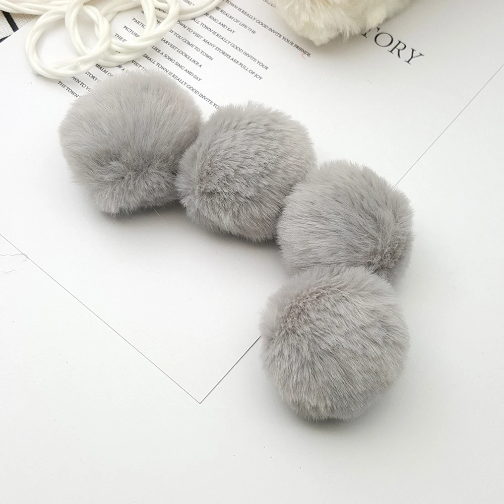 Lavida F64 4 шт. см мягкие Помпоны из искусственного кроличьего меха/Аксессуары для