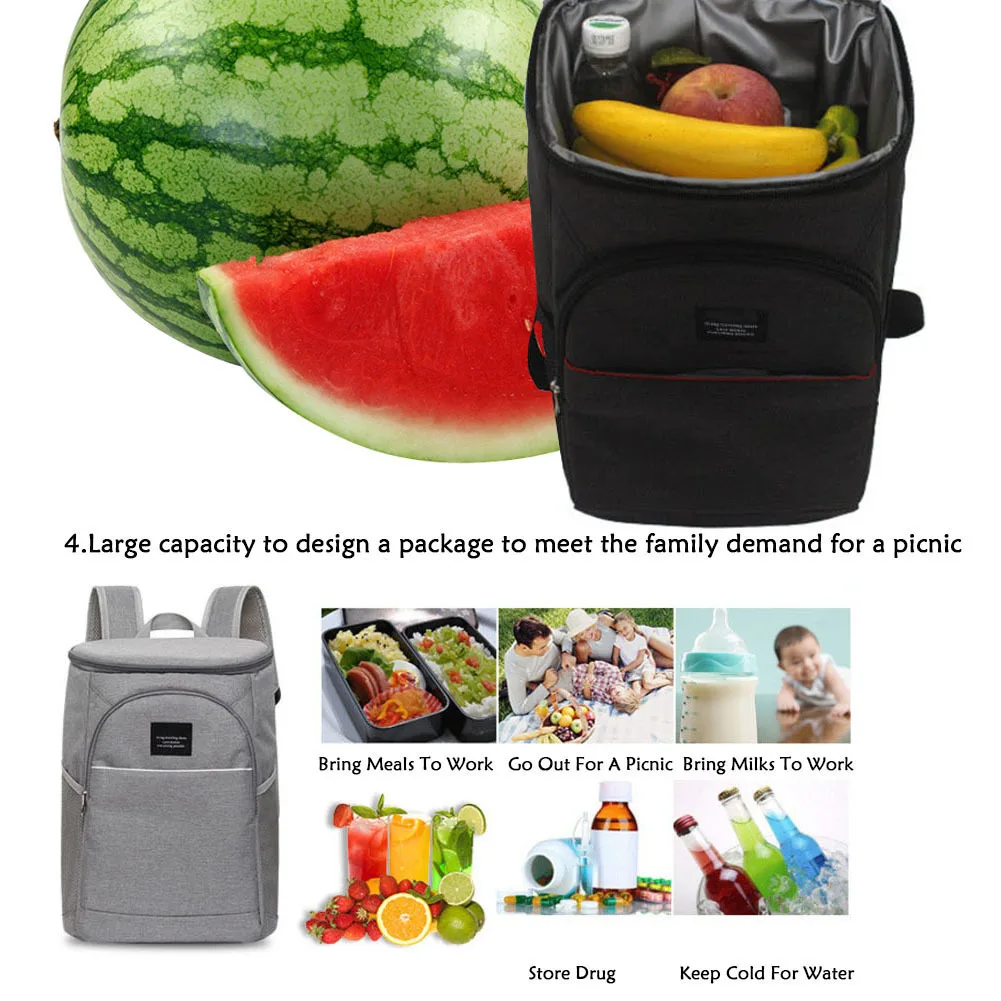 18л Сумка кулер для пикника термальный рюкзак корзина изолированная коробка