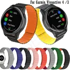 Ремешок силиконовый для смарт-часов Garmin Vivoactive 4 3 CAME 2 vivomove HR, 20 мм 22 мм