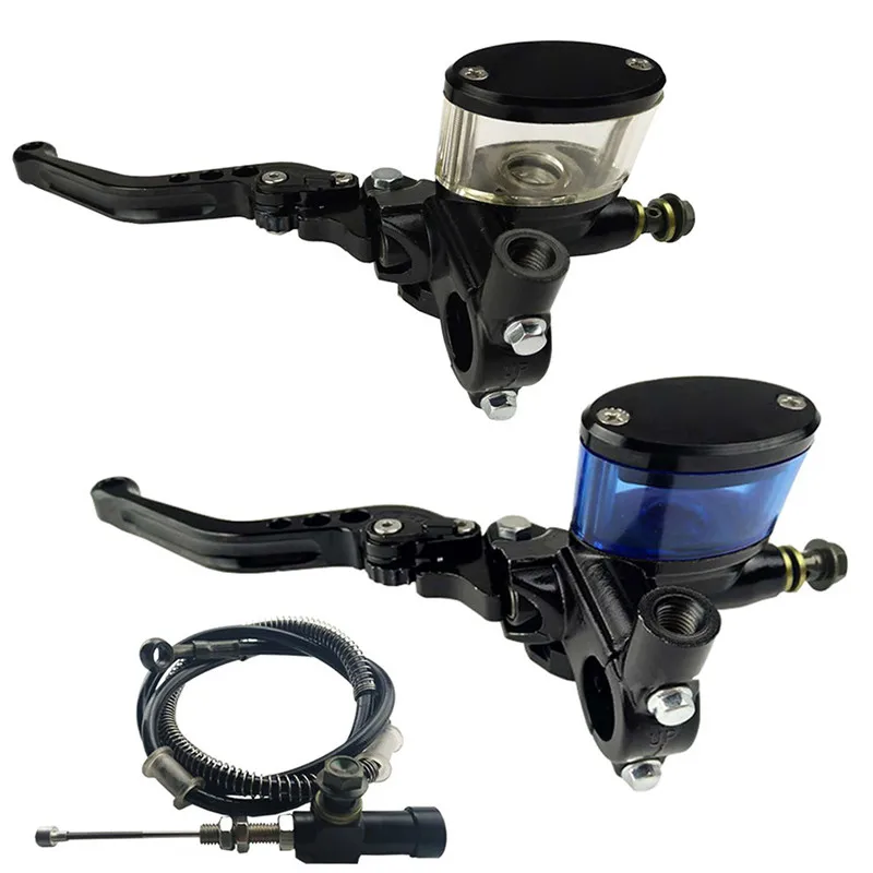 

7/8" 22mm Motorcycle CNC Hydraulic Clutch Kit Lever Master Cylinder Knitting Oil Hose 125 ~ 250cc