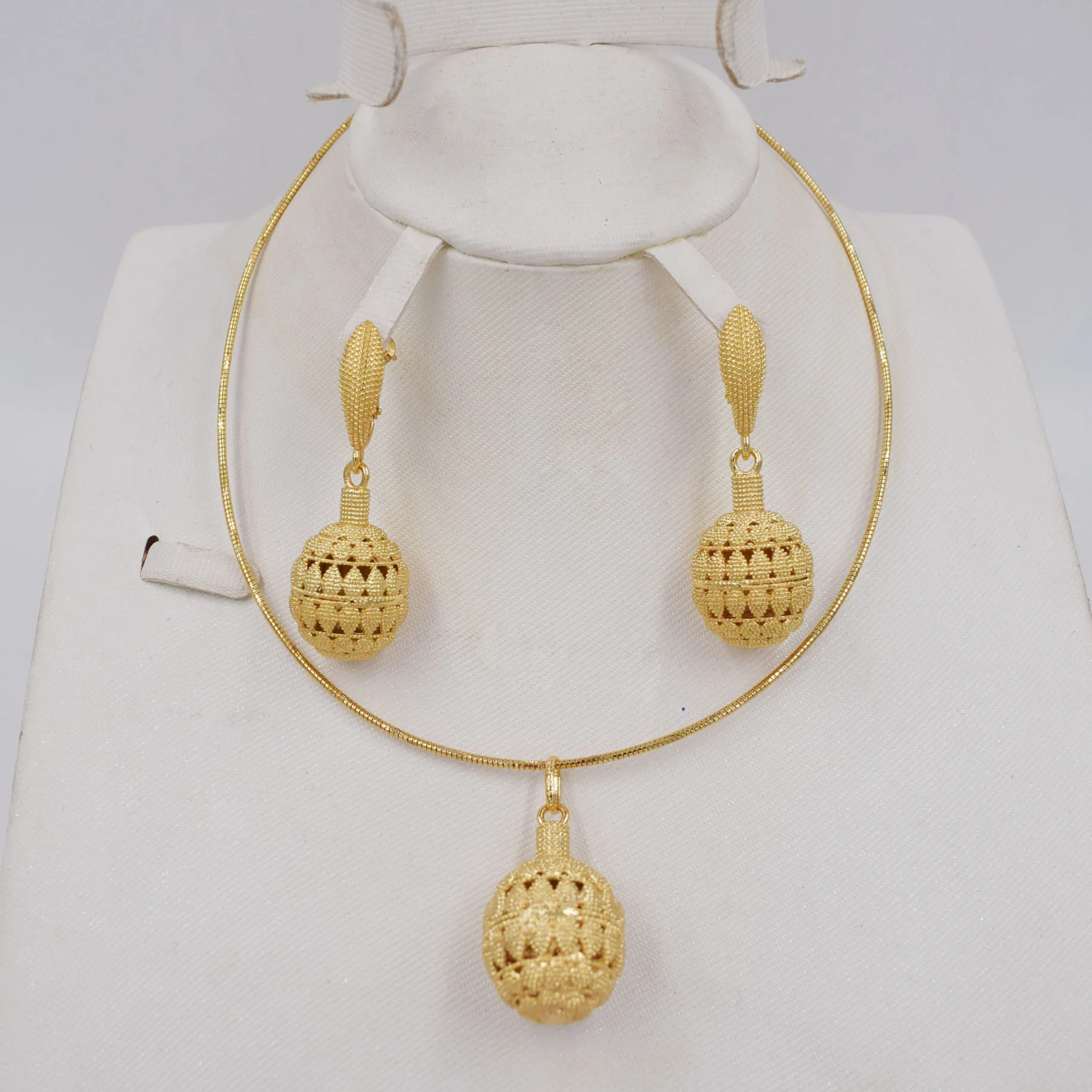 Массивные Роскошные ювелирные изделия 2020 женские серьги кулон ожерелье наборы