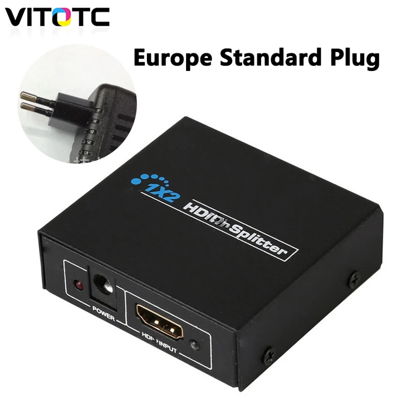 Разветвитель 1 в 2 выхода 1080p HDMI совместимый сплиттер 1x2 разветвитель усилитель