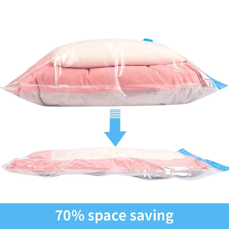 Вакуумная сумка домашняя для хранения органайзер с прозрачными краями складной