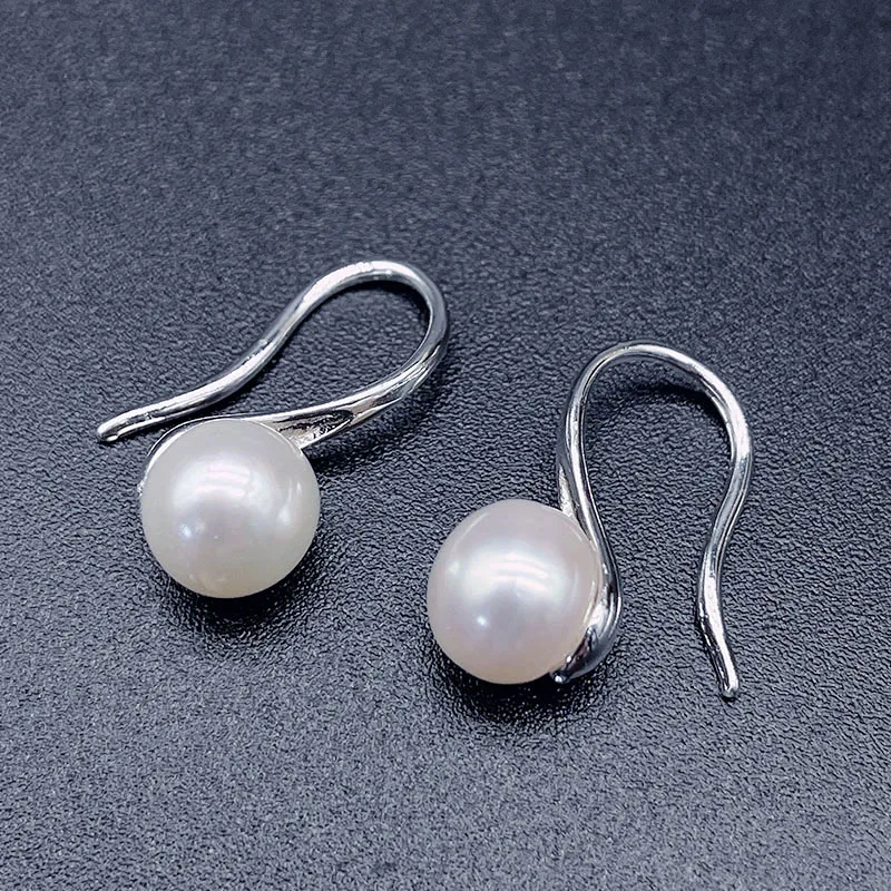 

Natural freshwater pearl earrings female fashion earrings spring 2021 new real 925 sterling silver gift for girlfriends