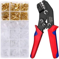 600pcs wire terminal crimping tool kit self adjusting wire plier for tab 2 8mm 4 8mm 6 3mm spade connector crimper awg 22 16