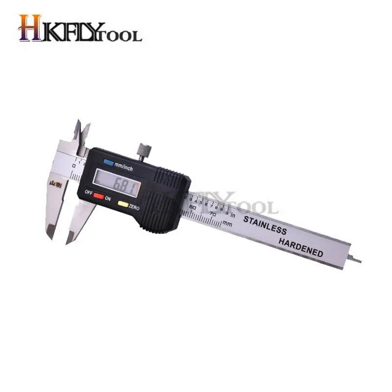 Stainless Steel Digital Caliper mini Pocket 50mm 70mm 100mm Thickness Gauge Electronic Vernier Caliper Slider Caliper Gem Tool