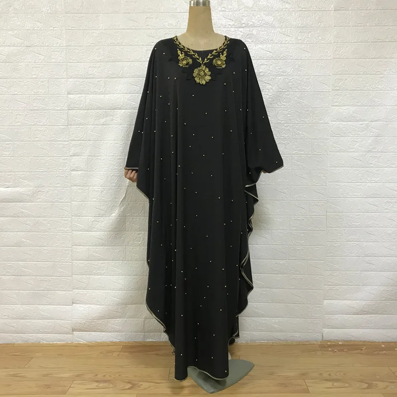 ИД мусульманское платье абайя женский марокканский кафтан Рамадан исламский Дубай молитвенная одежда кафтан с вышивкой Турецкая длинная о...