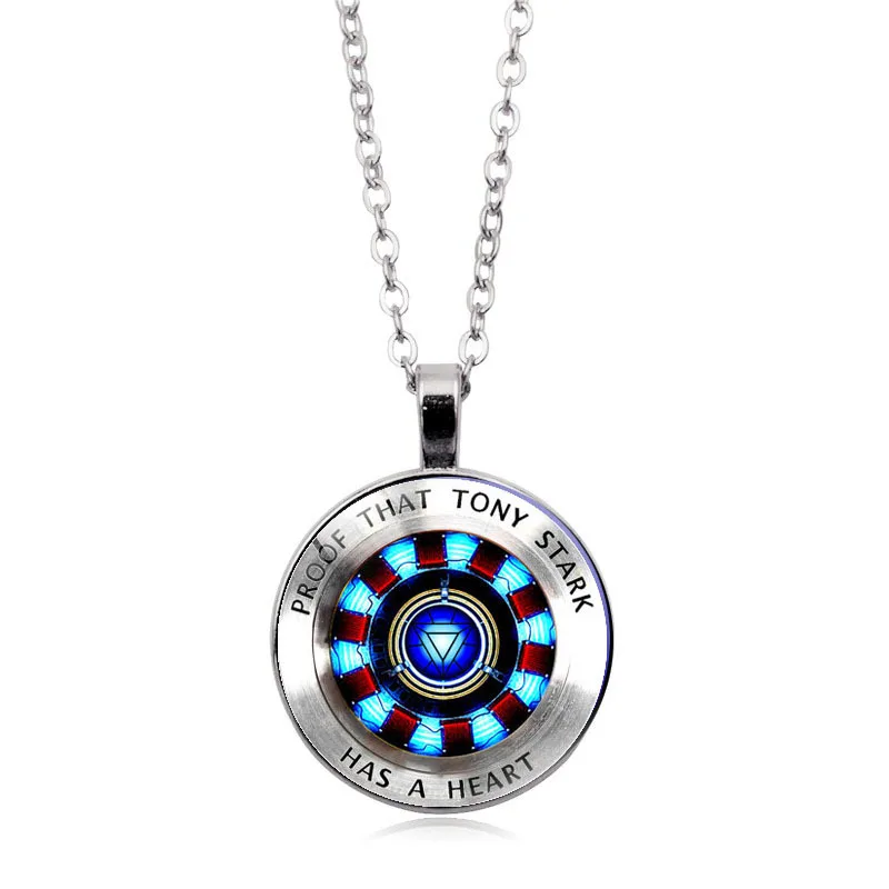 Marvel Мстители Железный человек Tony Stark изогнутое ожерелье в виде реактора
