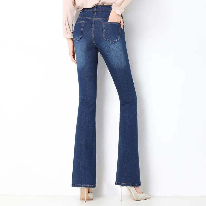 2019 осенние женские джинсы клёш с вышивкой для девочек брюки женщин больших