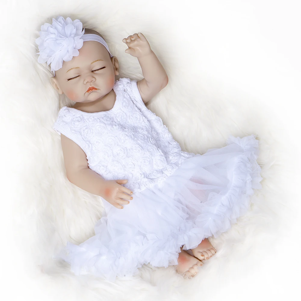 20&quot Inch Realistic Bebe Reborn Newborn Baby Dolls Lifelike Full Body Silicone Babies Toddler Toys | Игрушки и хобби