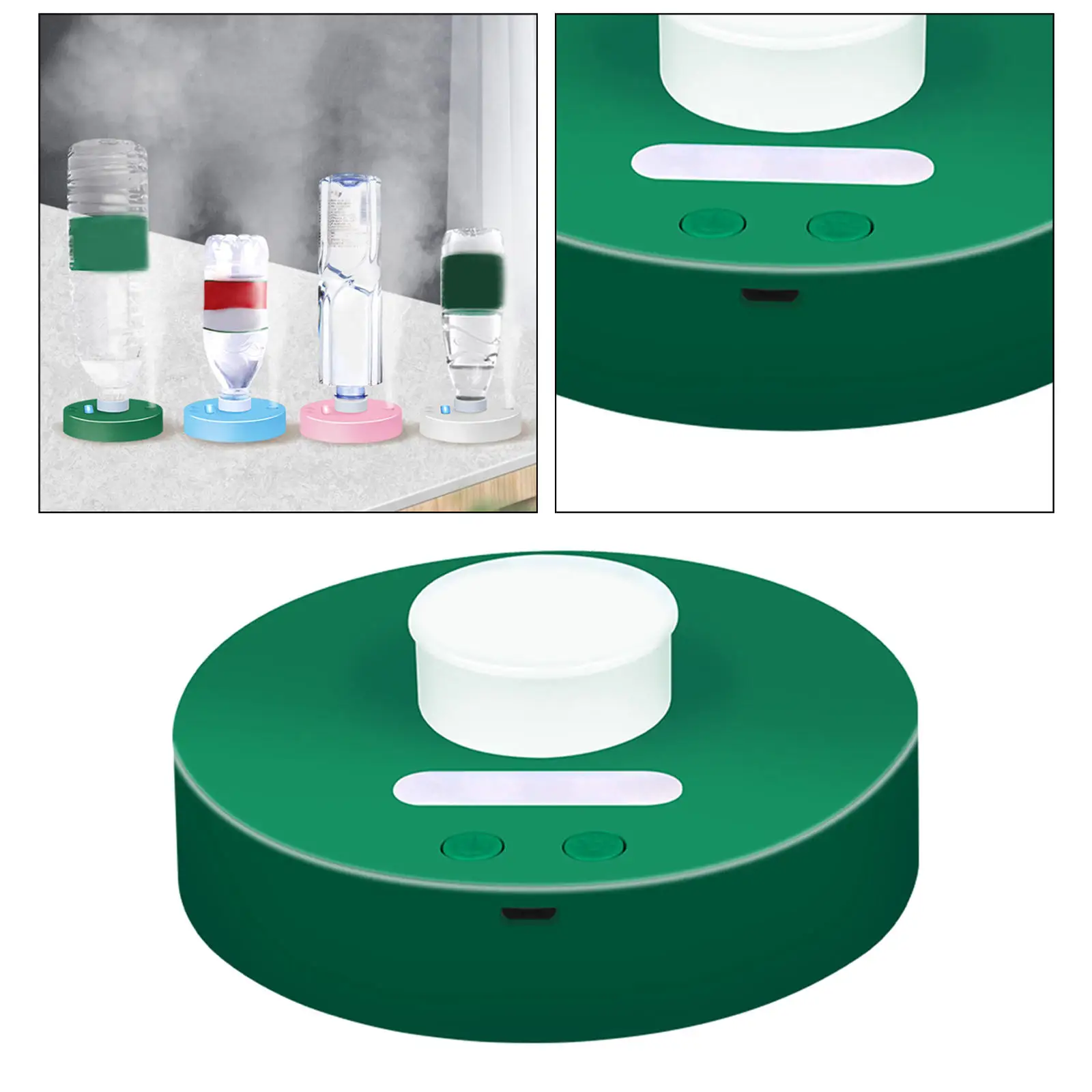 Портативный мини-увлажнитель воздуха в виде бутылки с минеральной водой