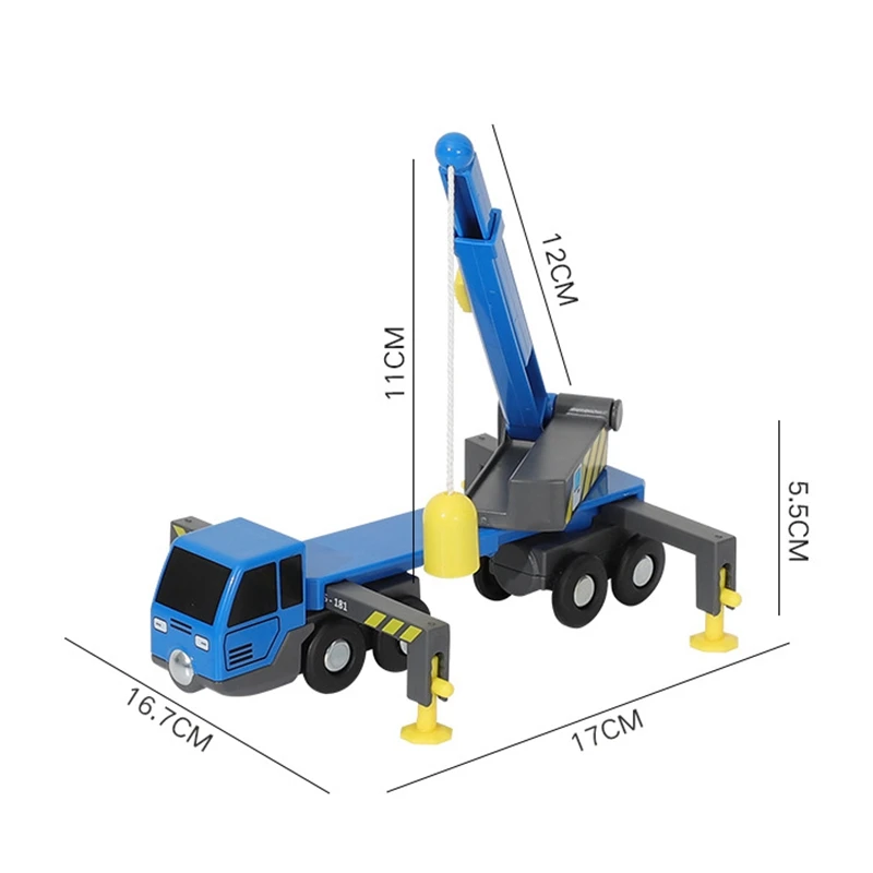 Multifunctional Train Toy Set Accessories Mini Crane Truck Vheicles Kids Compatible with Wooden Tracks Railway | Игрушки и хобби