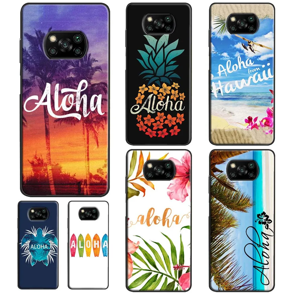 Чехол для телефона Гавайский Aloha POCO F3 F1 F2 M3 X3 Pro Xiaomi Mi 11 Lite Ultra 10T Note 10 | Мобильные